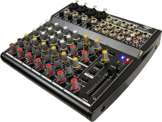 12 Channel Professional Audio Mixer With 3 Band EQ RBPEXM1202 Music